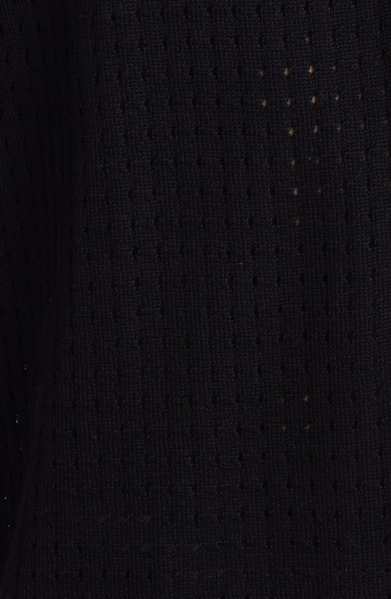 Corridor Pointelle Stitch Short Sleeve Cotton Knit Button-Up Shirt, Alternate, color, 