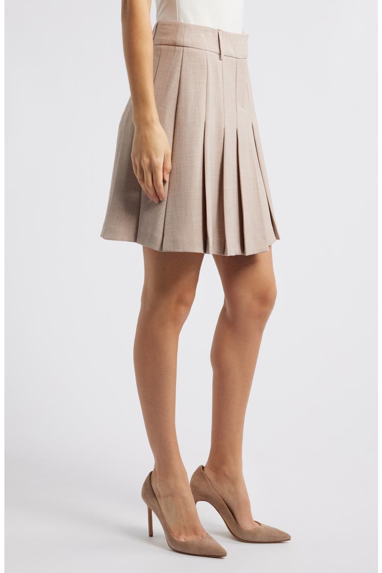 Pleated Skirt, Alternate, color, CLAY