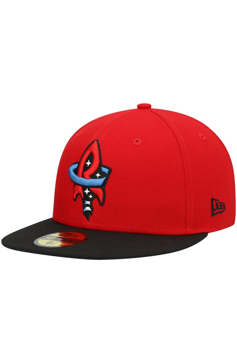 New Era Men's New Era Red Rocket City Trash Pandas Authentic Collection Team Alternate 59FIFTY Fitted Hat, Main, color, Red