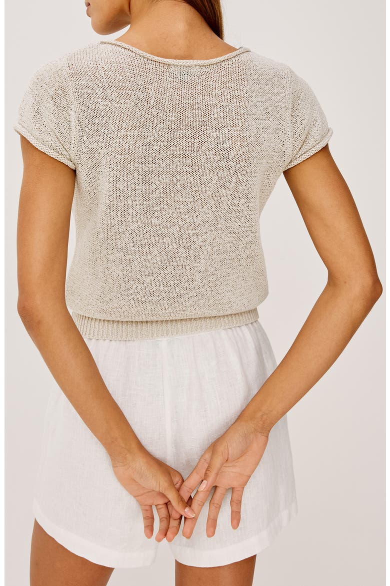 Cady Cotton Blend Sweater, Alternate, color, STONE