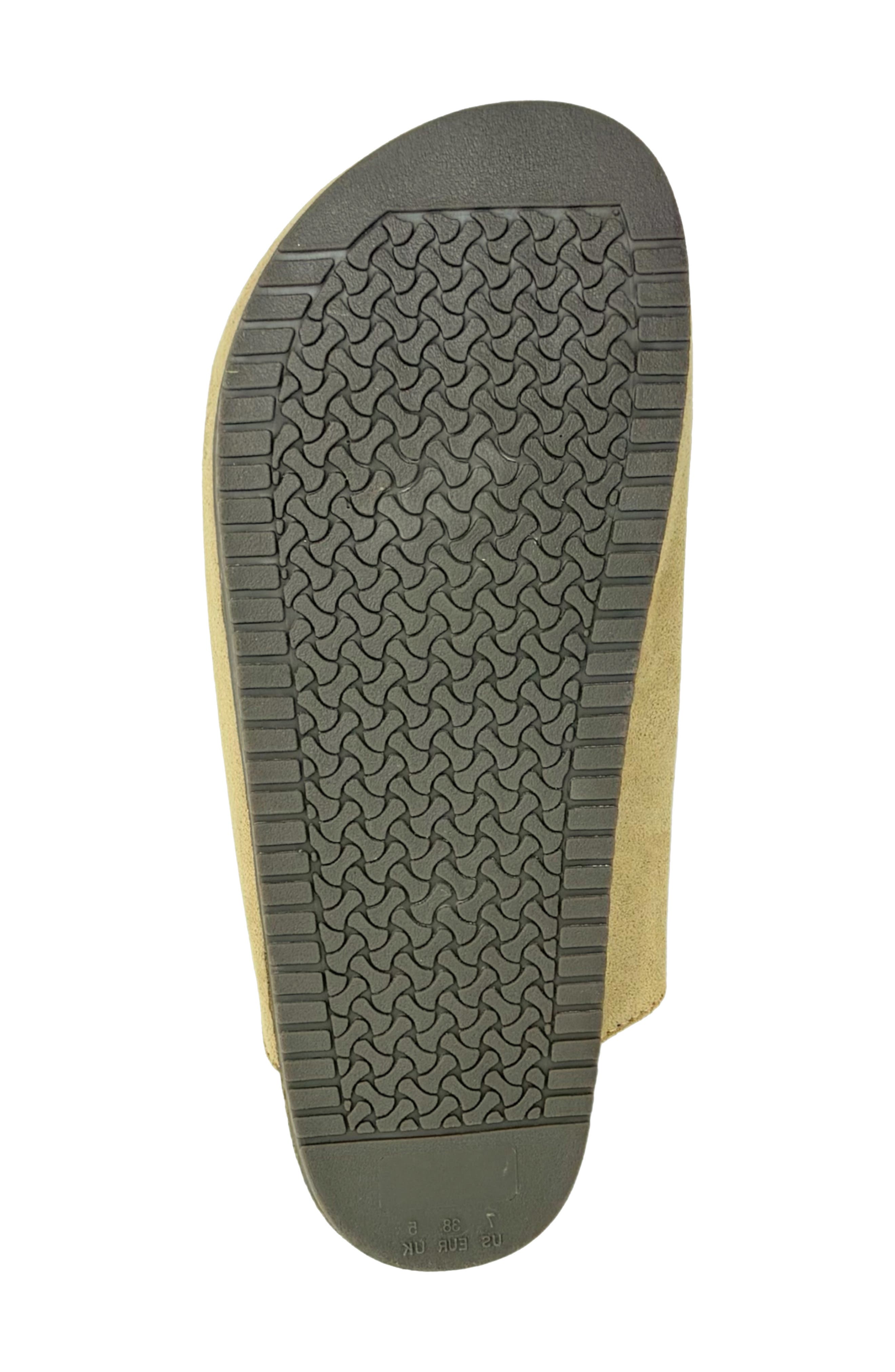 Terry Faux Suede Clog, Alternate, color, SAND SUEDE