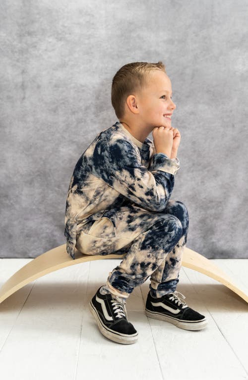 Laree + Co Tie-dye Jogger Set In Blue