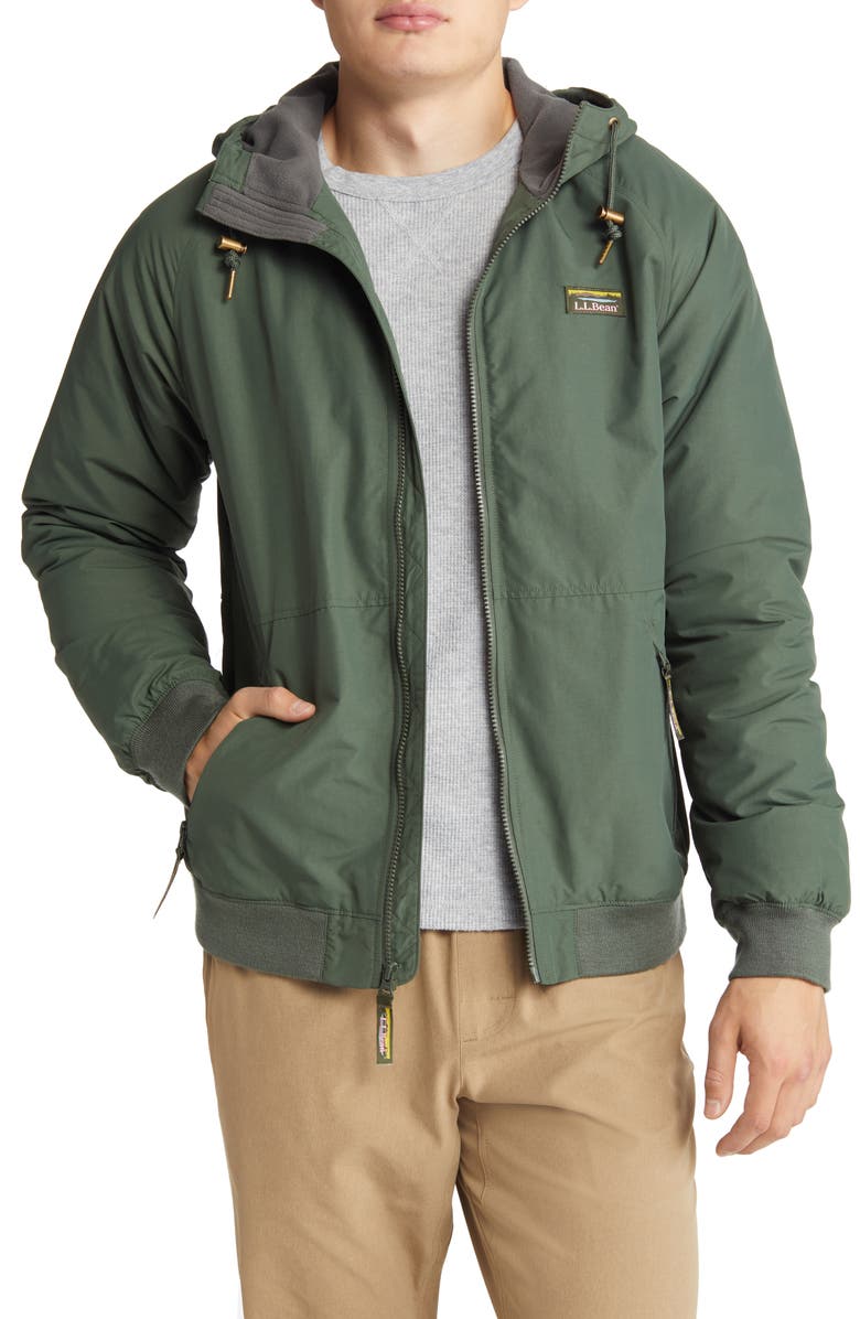 L.L.Bean Insulated 3-Season Hooded Bomber Jacket, Main, color, 