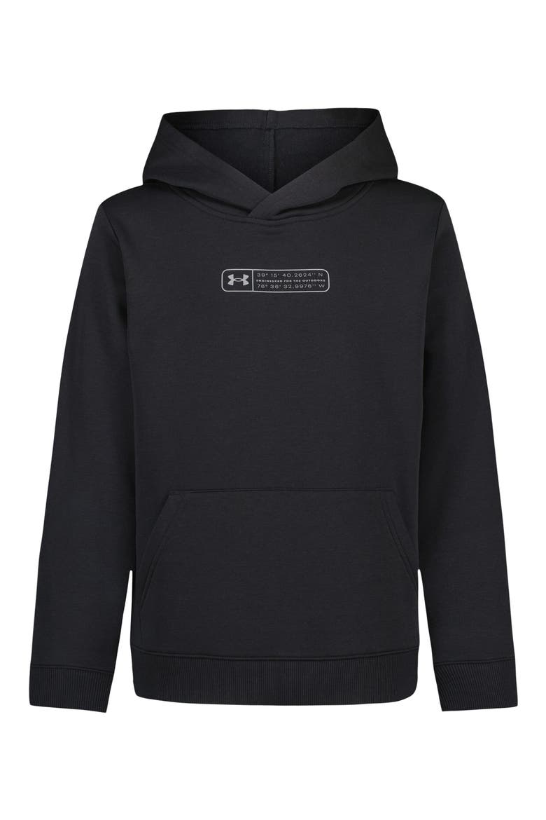 Kids' Ode Globe Graphic Hoodie, Main, color, BLACK