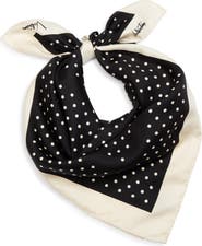 Valentino Garavani Polka Dot Silk Scarf