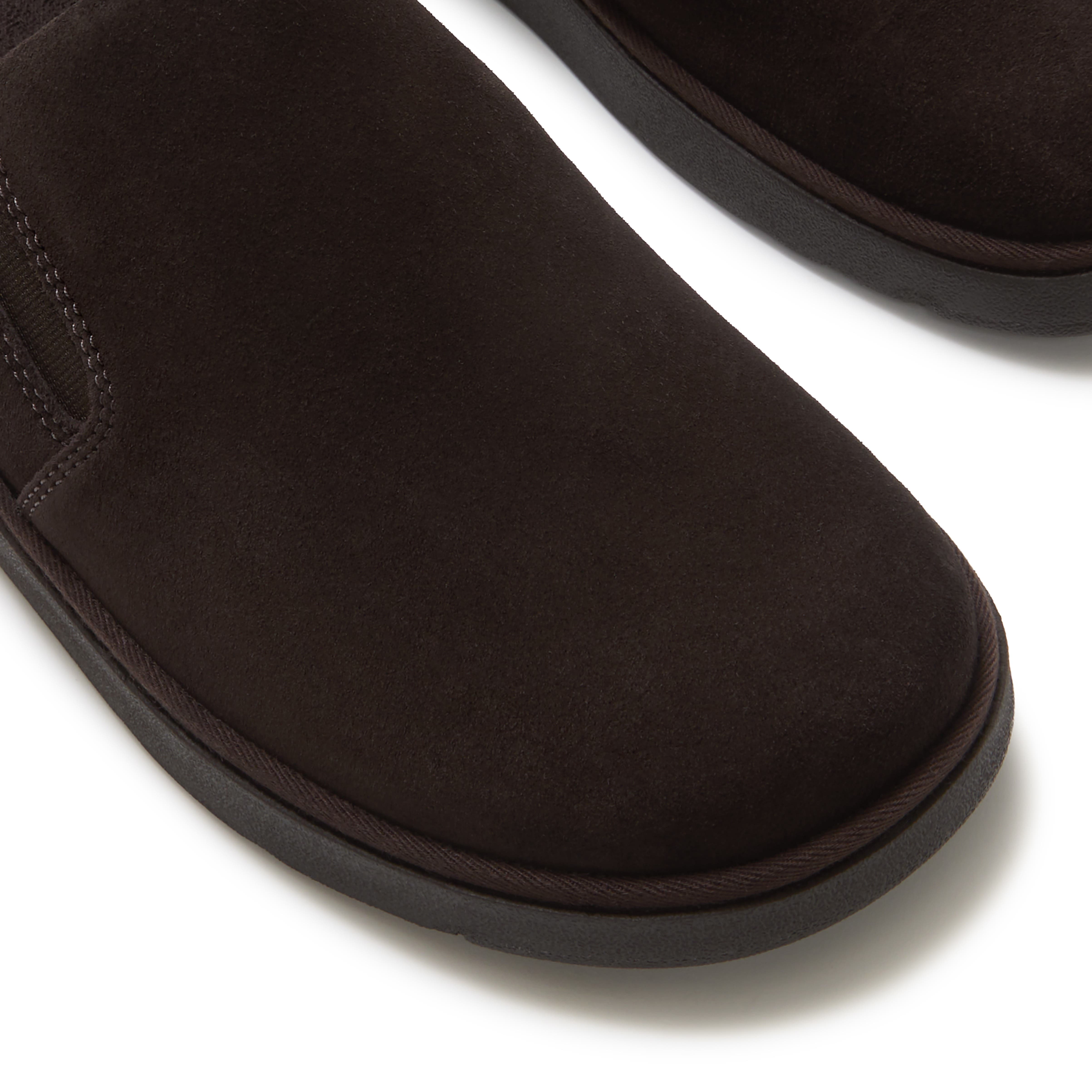 Gen FF Elasticated Suede Mules, Alternate, color, Chocolate Brown