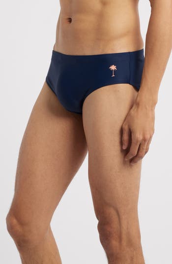 Solid Navy Swim Briefs