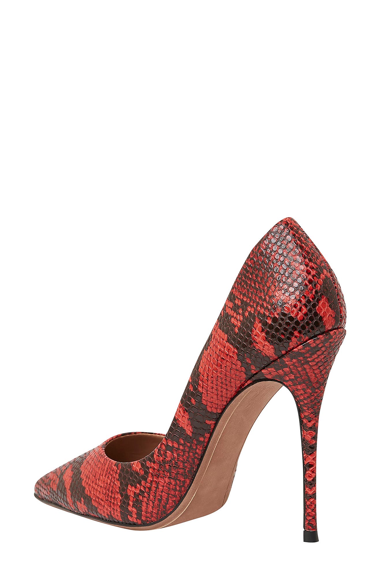 Nova Pointed Toe Pump, Alternate, color, RED PYTHON PRINT