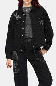 Disturbia Cleo Phoenix Denim Jacket