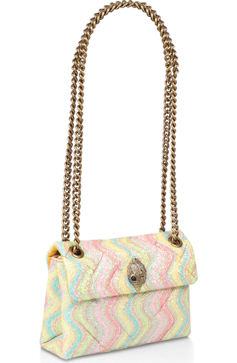 Kurt Geiger London Mini Kensington Glitter Quilted Crossbody Bag, Alternate, color,