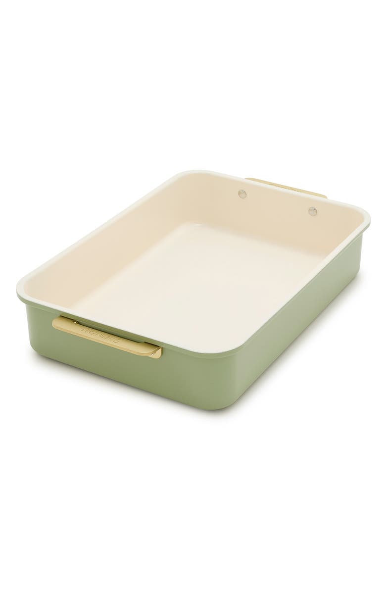 GreenPan Reserve Rectangular Bakeware Pan, Main, color, Sage