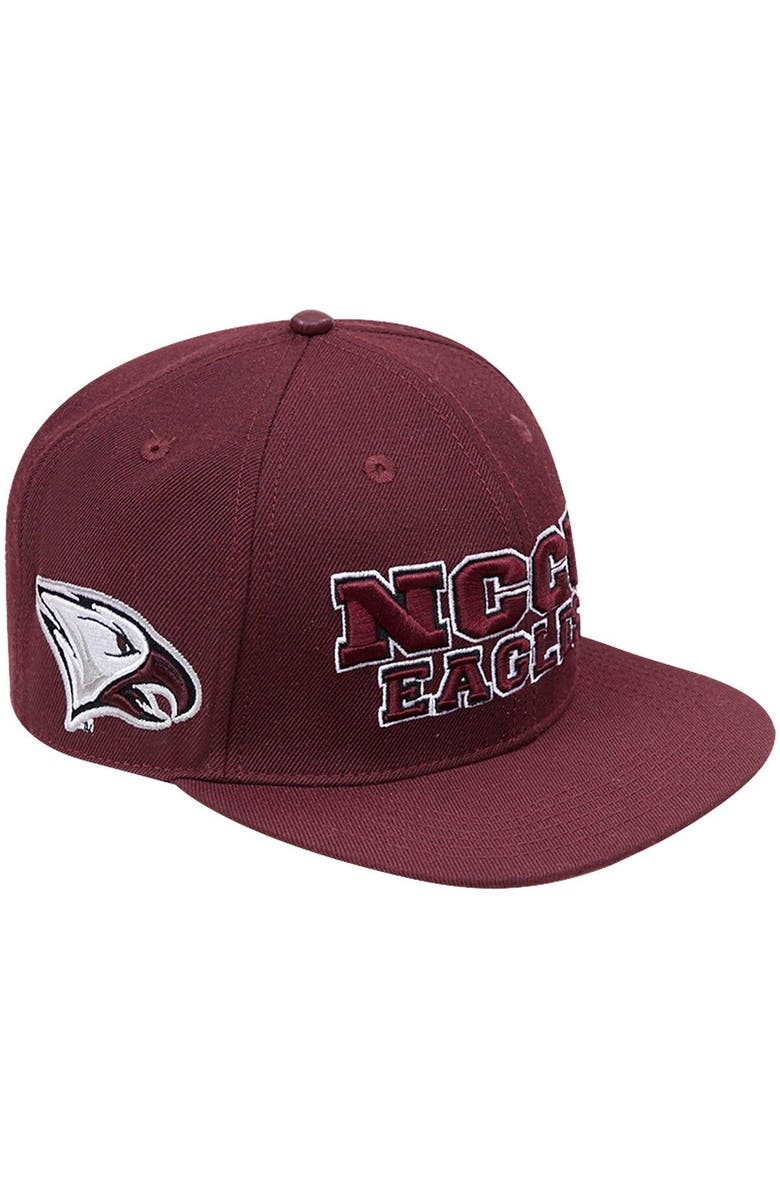 PRO STANDARD Men's Pro Standard Maroon North Carolina Central Eagles Evergreen NCCU Snapback Hat, Main, color,