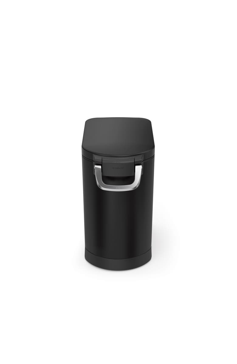 simplehuman medium pet food can, Alternate, color, Matte Black