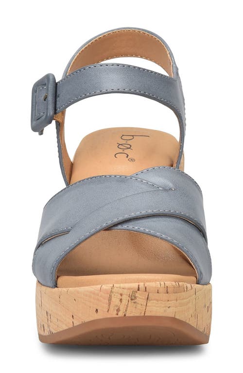 B O C By Børn Leight Platform Sandal In Light Blue