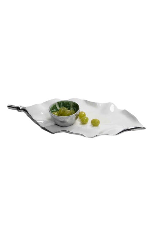 Lunares Verdura Platter In White