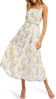 En Saison Audery Floral Belted Maxi Dress