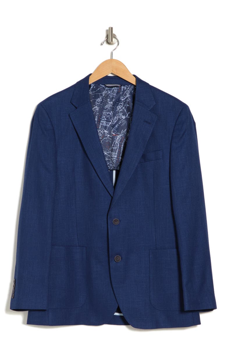 Nautica Jensen Tailored Fit Solid Notch Lapel Active Stretch Sport Coat, Alternate, color,