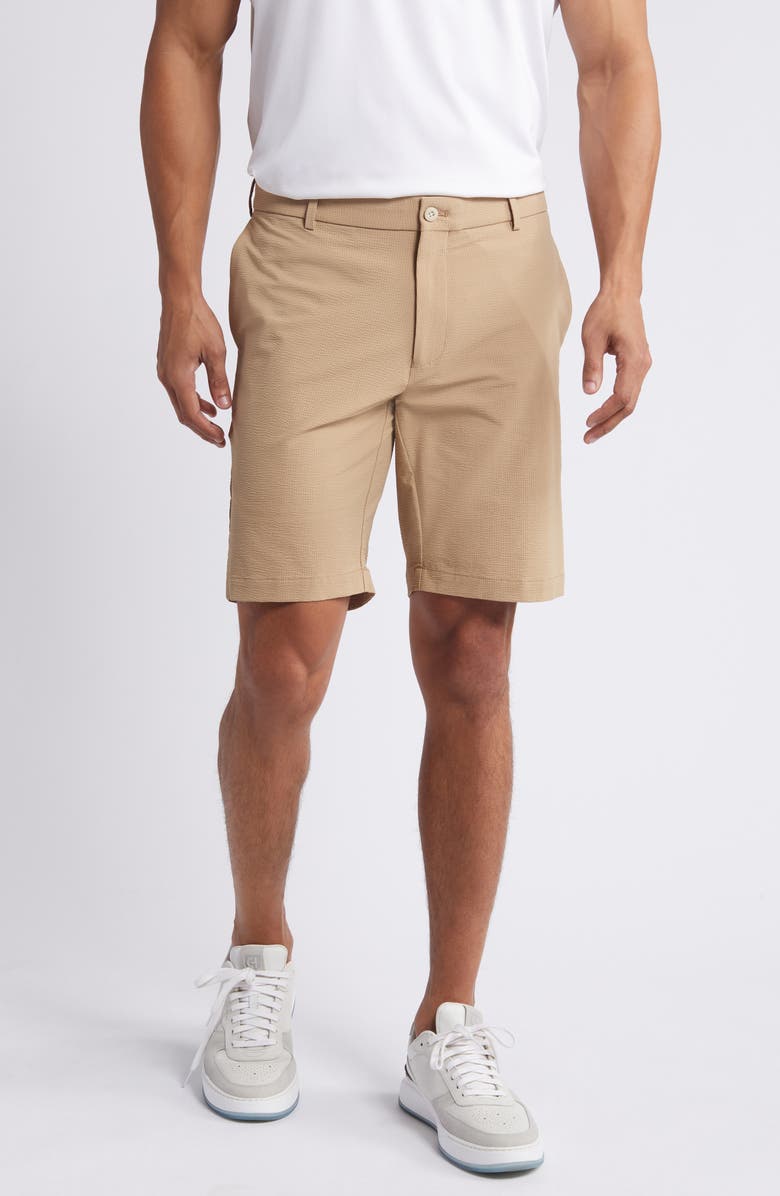 Peter Millar Crown Crafted Matlock Seersucker Performance Shorts, Main, color, 