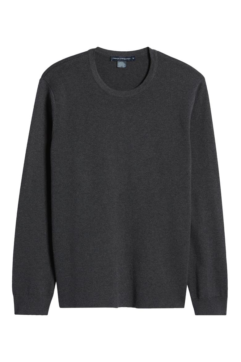 Milano Regular Fit Crewneck Sweater, Alternate, color, CHARCOAL MELANGE