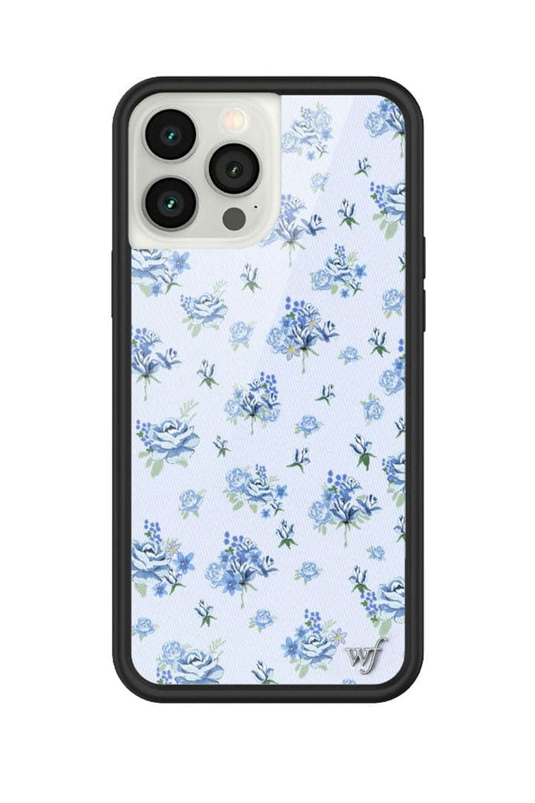 Forget Me Not Floral iPhone Case, Alternate, color, Blue