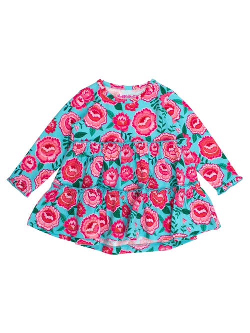 Rufflebutts Babies'  Knit Ruffle Tiered Tunic In Multi