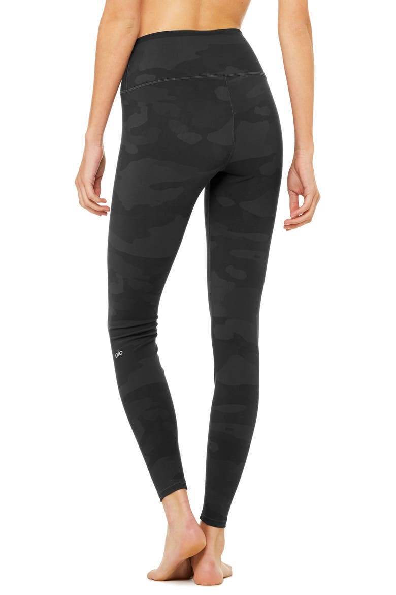 Vapor High Waist Leggings, Alternate, color, BLACK CAMOUFLAGE