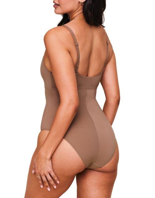 Adore Me Vanesse Smoothing Bodysuit In Medium Beige