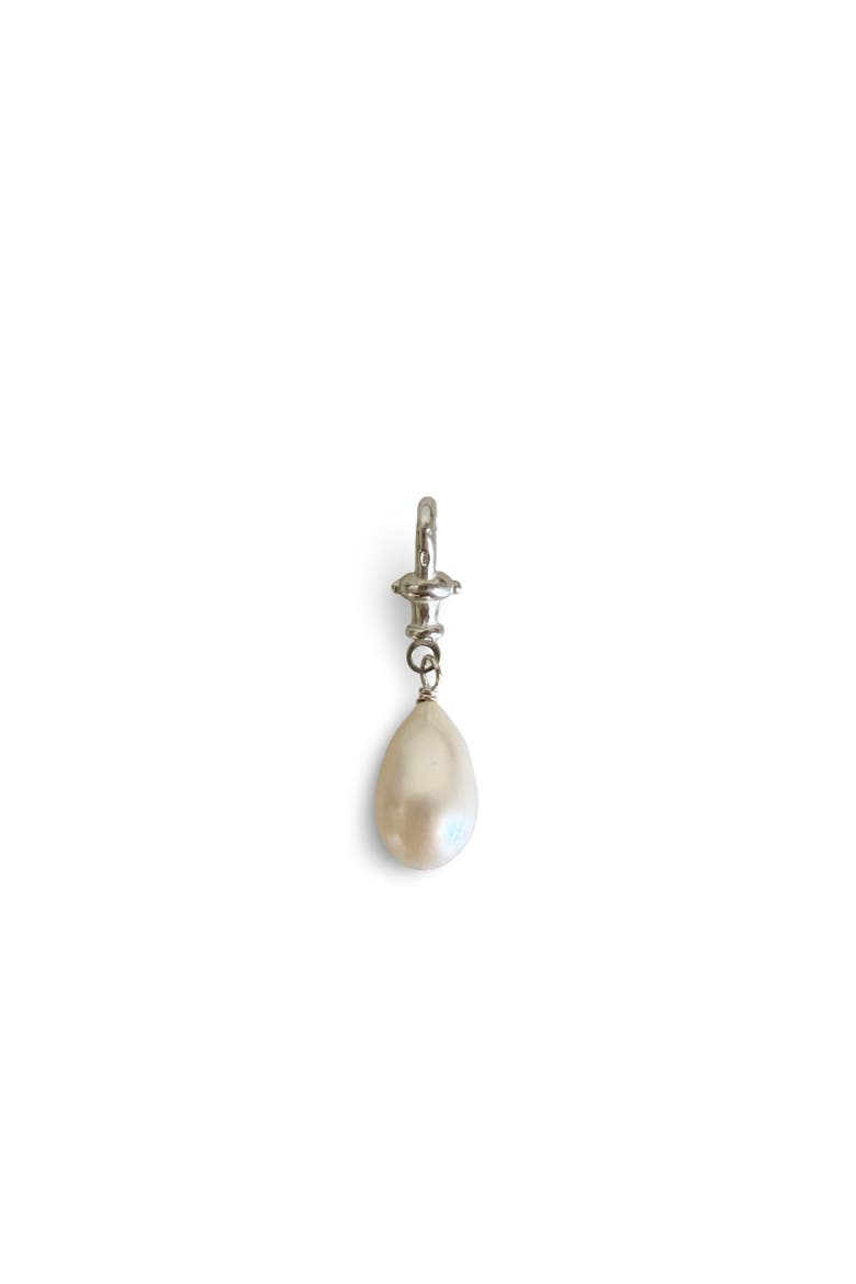 The Francesca Pearl Drop Choker, Alternate, color, White, Beige, Black, Silver
