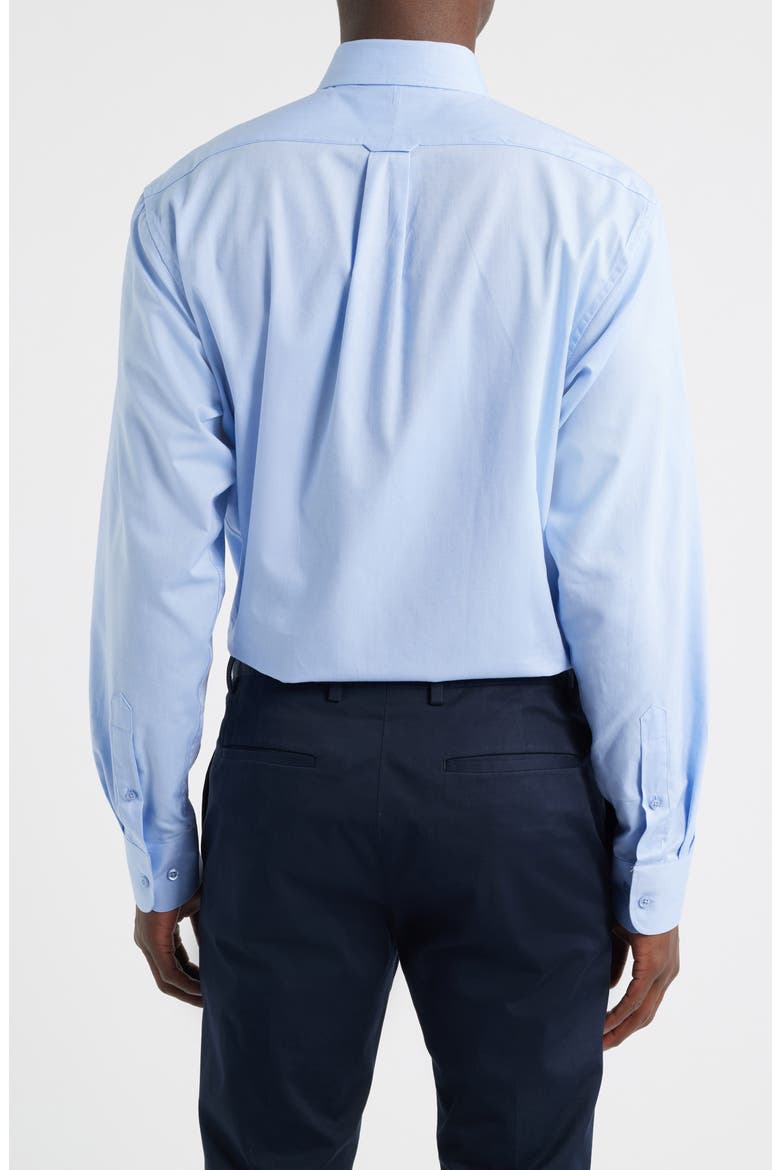 Regular Fit Light Blue Cotton Button-Down Oxford Shirt, Alternate, color, BLUE