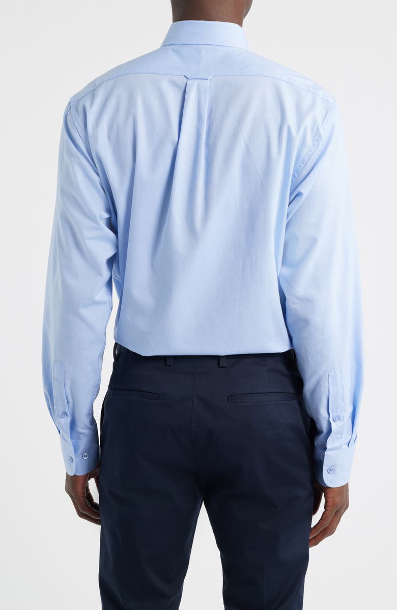 Roffe Accessories Eagle Regular Fit Light Blue Cotton Button-Down Oxford Shirt, Alternate, color, Blue