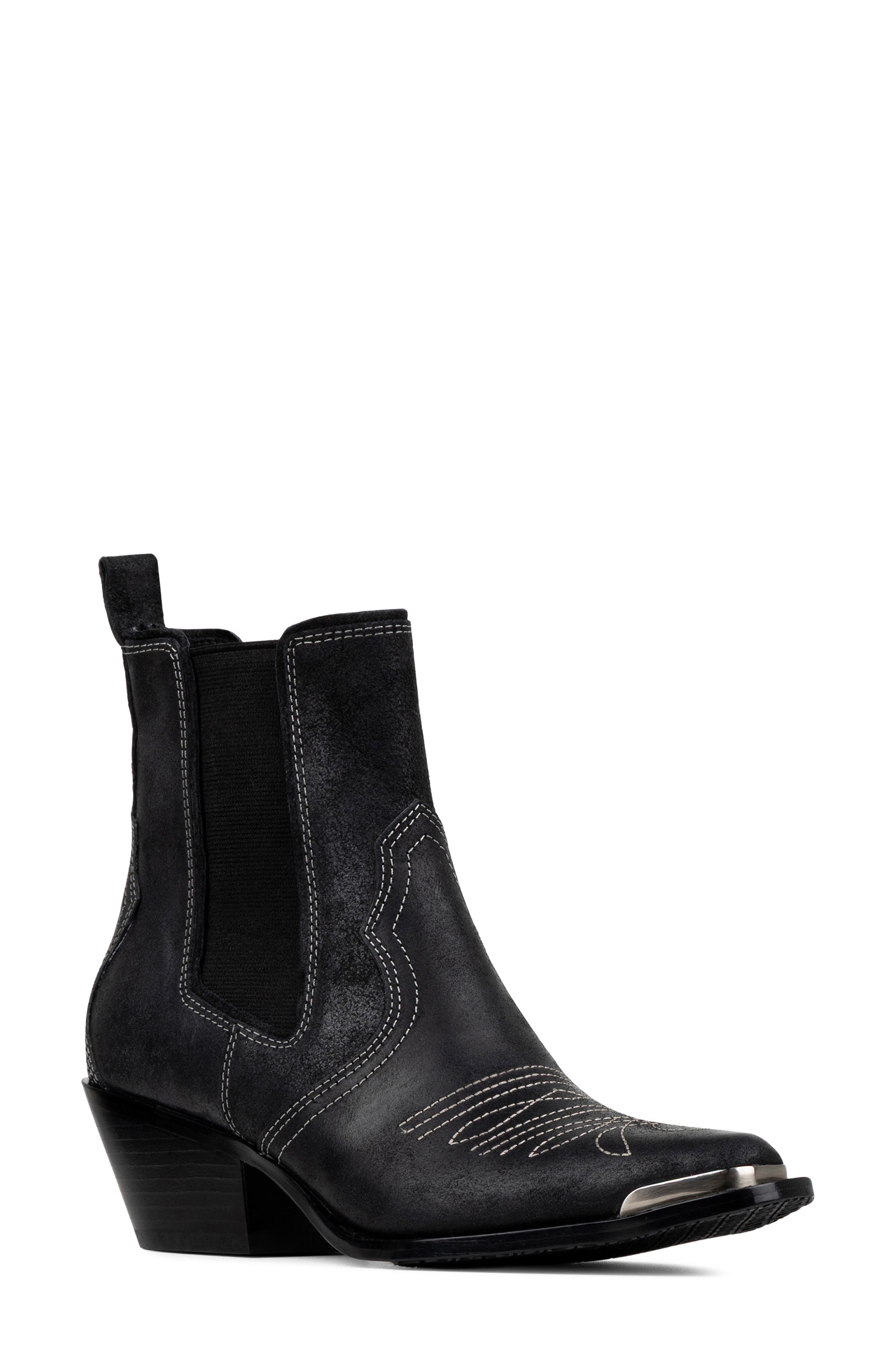WESTERN BOOTIE- SP, Main, color, BLACK
