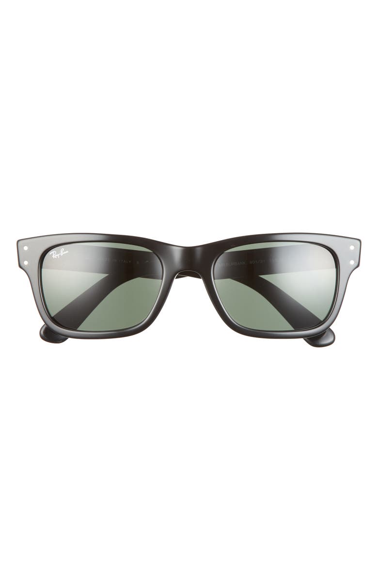 Ray-Ban 55mm Rectangular Sunglasses, Main, color, Black/ Green