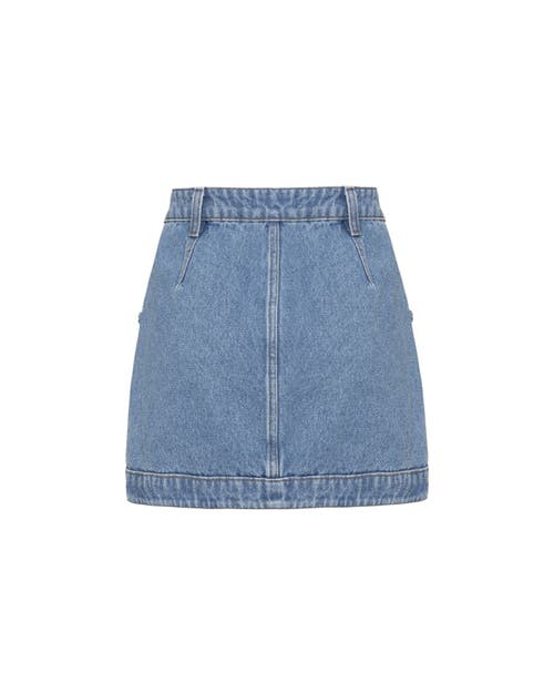 PATBO PATBO BRAIDED DENIM MINI SKIRT