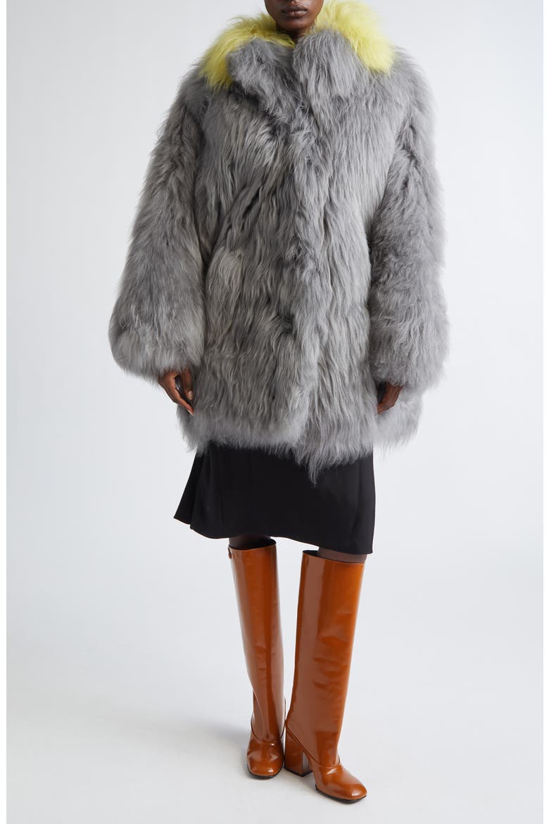 Shearling Coat, Alternate, color, RON13 ATMOSPHERE