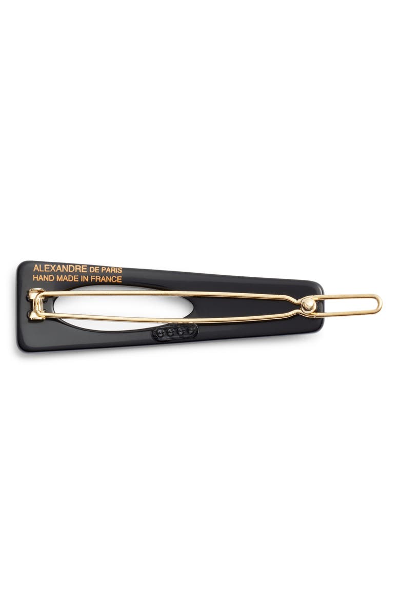 Alexandre de Paris Side Barrette, Alternate, color, Black