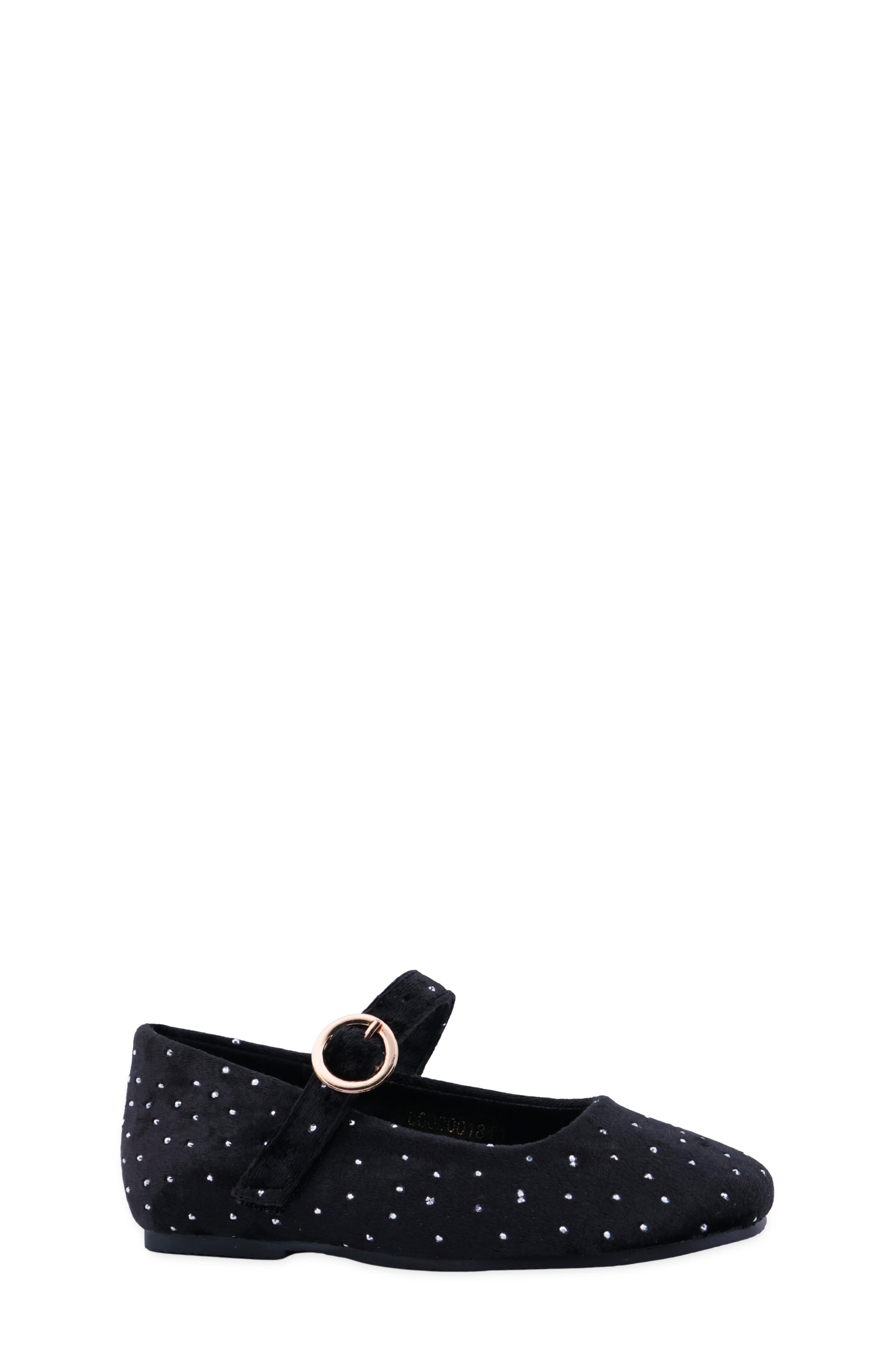 Kids' Annabelle Mini Velvet Mary Jane, Alternate, color, BLACK VELVET