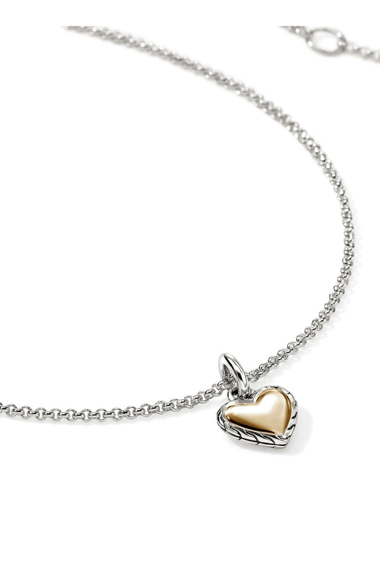 John Hardy Essentials Heart Necklace, Alternate, color, 