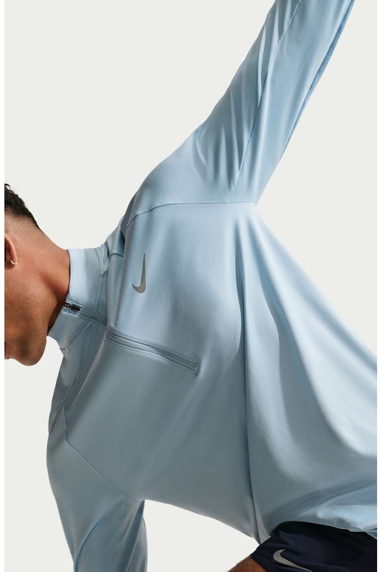 Dri-FIT Stride Half Zip Running Top, Alternate, color, LIGHT ARMORY BLUE
