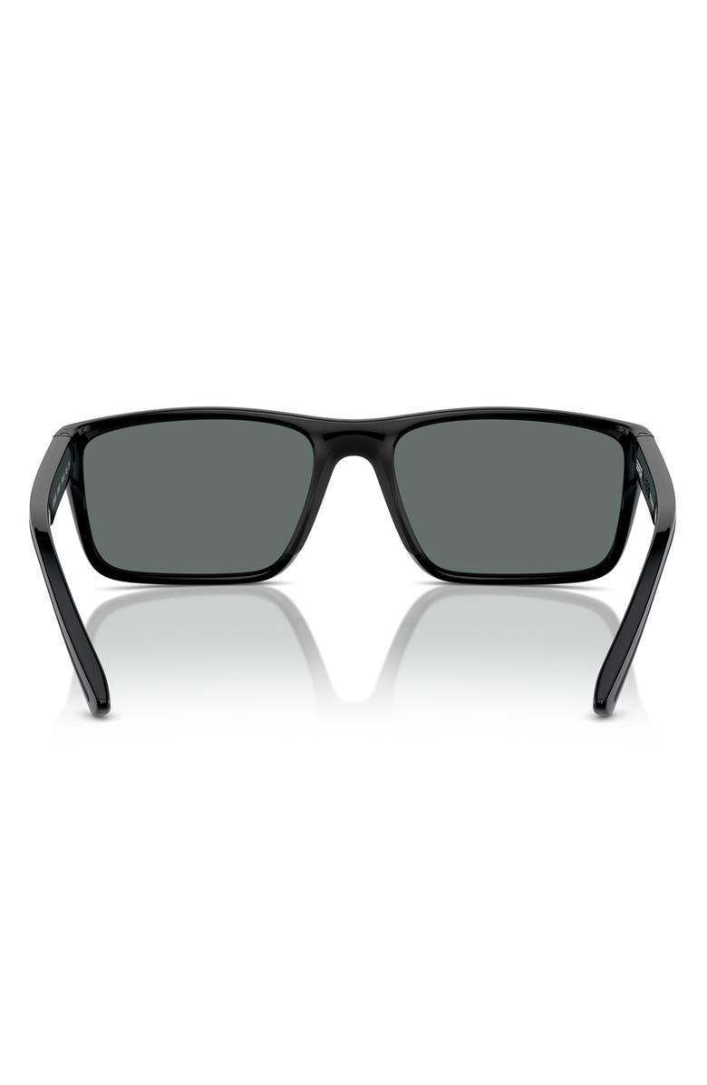 Scuderia Ferrari x Scuderia Ferrari 59mm Rectangular Sunglasses, Alternate, color, Black