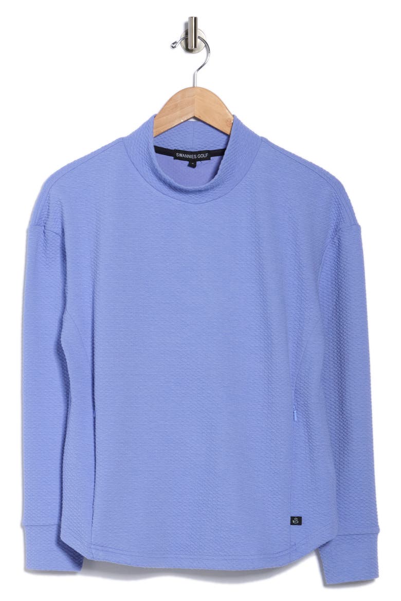 Paige Mock Neck Knit Top, Alternate, color, IRIS