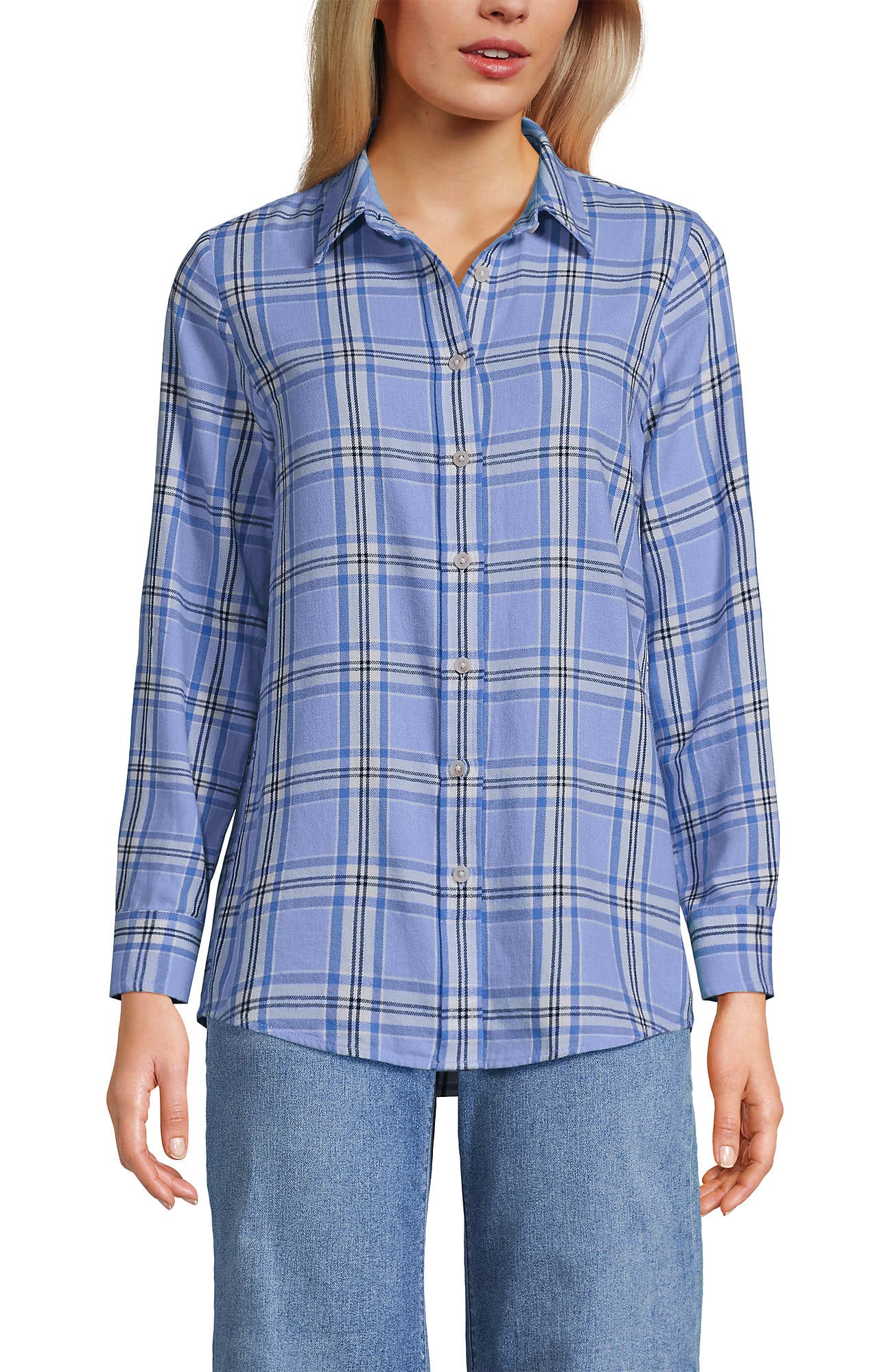 Sea Spray Blue Plaid