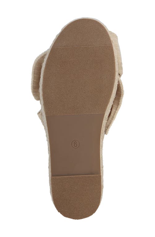 Mia Danielle Platform Sandal In Natural