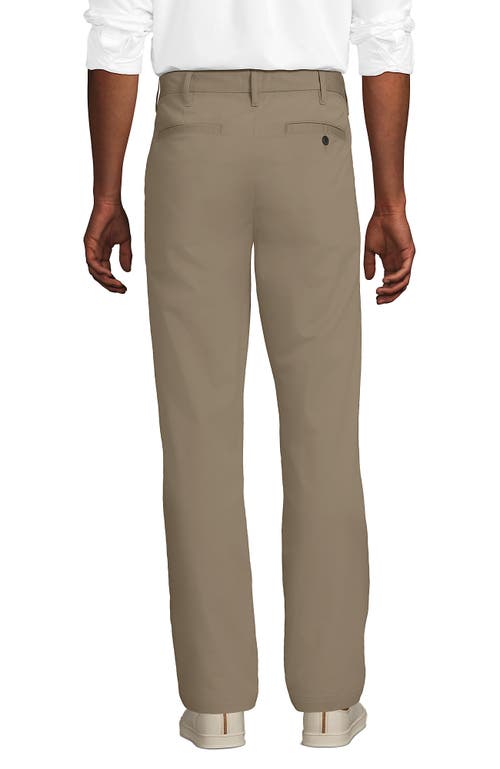 Lands' End Travel Kit Comfort Waist Classic Fit Chino Pant In Brown
