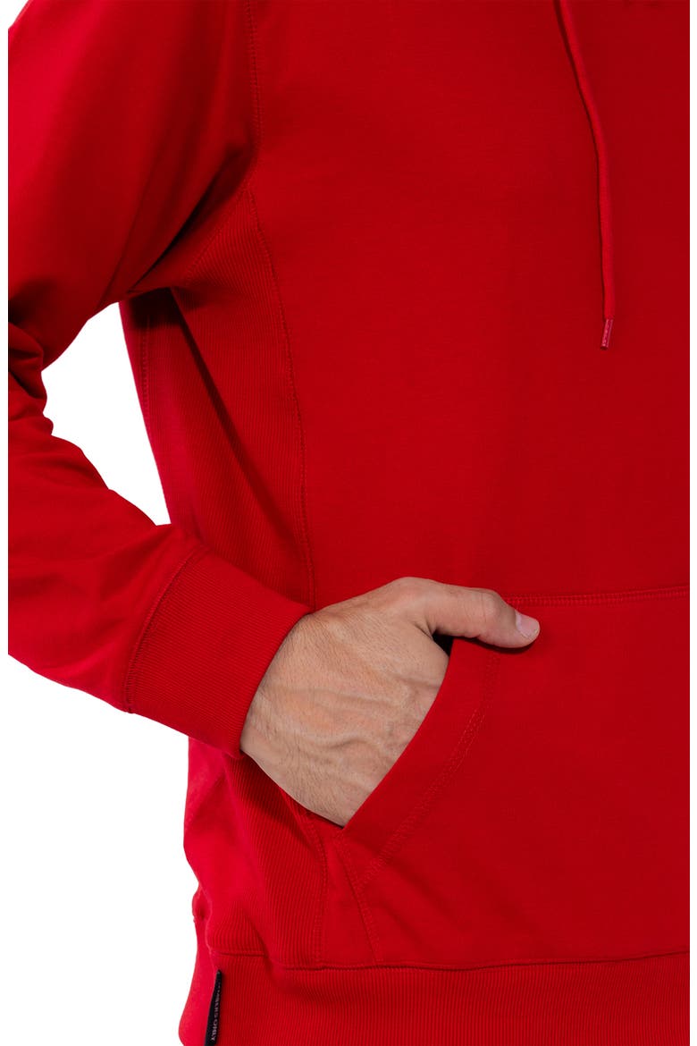Pullover Hooded Sweatshirt, Alternate, color, Red