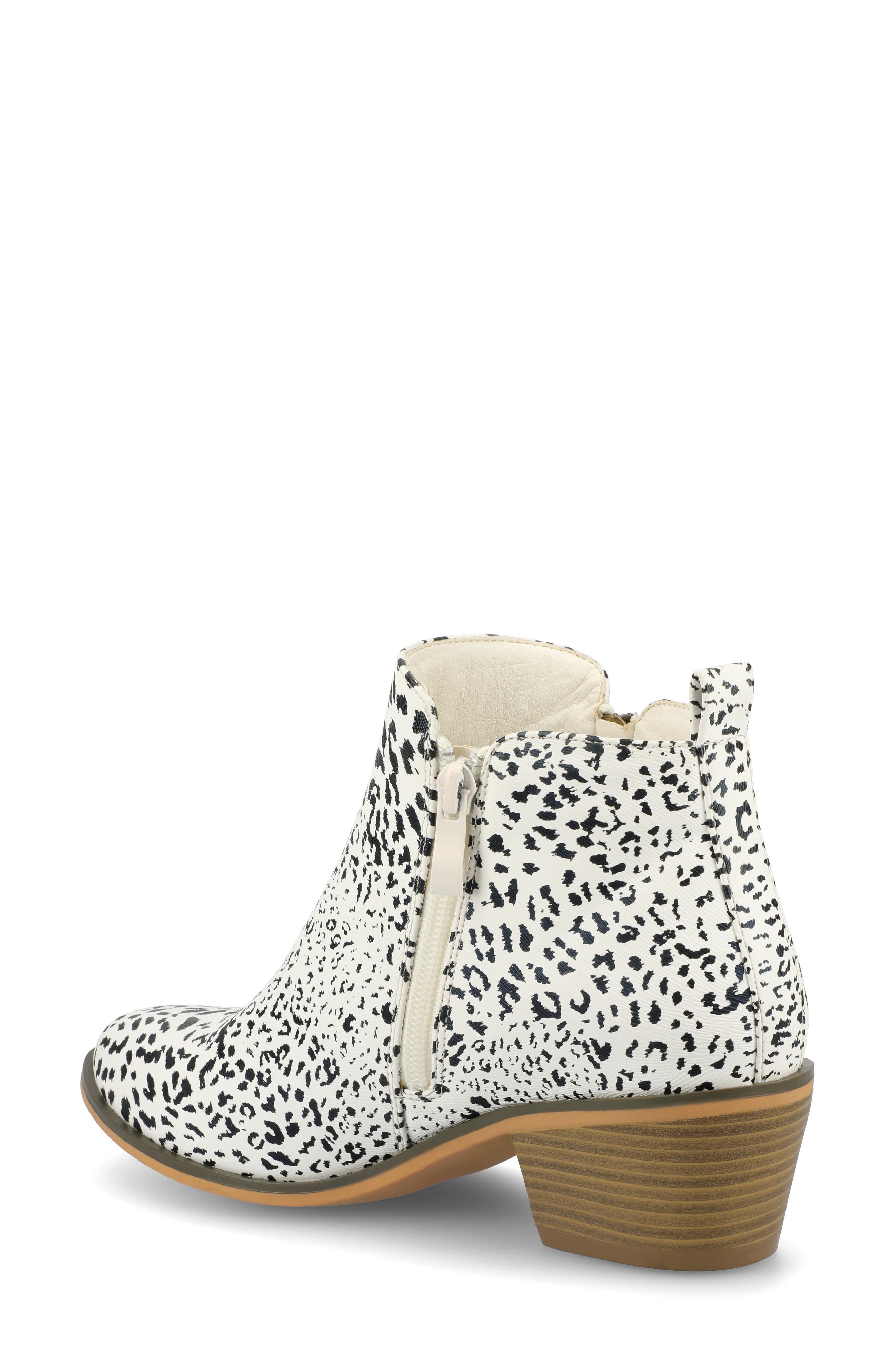 Journee Collection JOURNEE Rebel Side Zip Bootie, Alternate, color, Animal