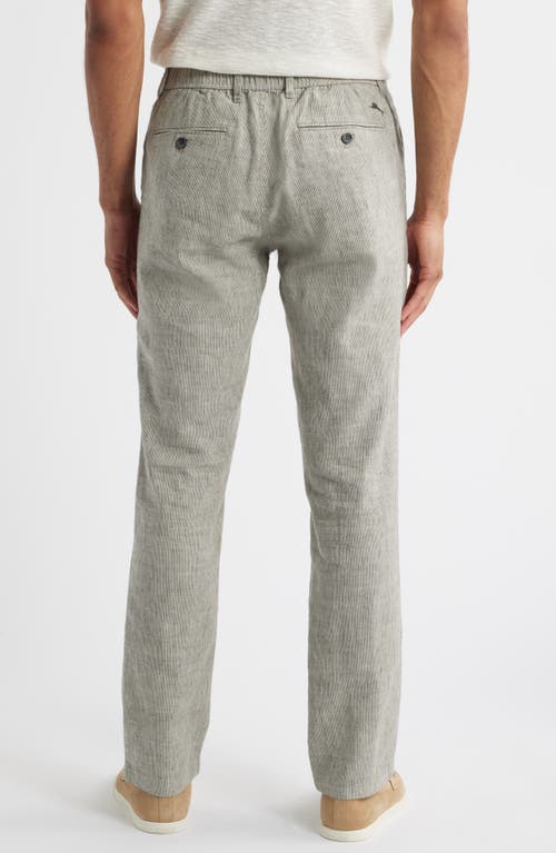 Tommy Bahama Isla Sands Stripe Straight Leg Pants In Beach