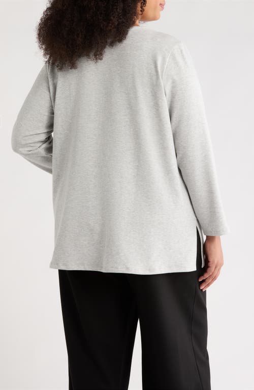 Eileen Fisher Long Sleeve Tunic Top In White