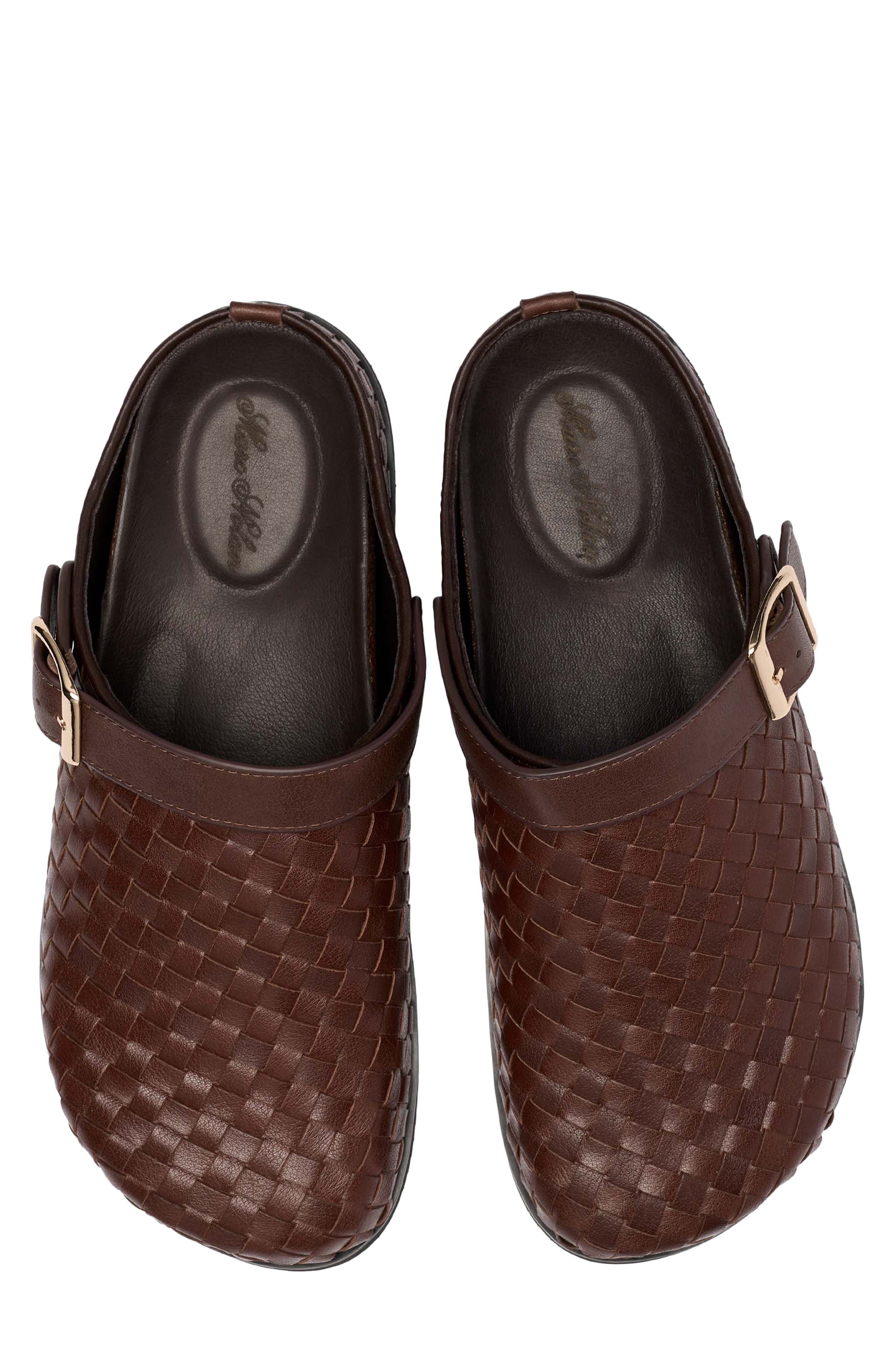Solana Clog, Alternate, color, BROWN WOVEN