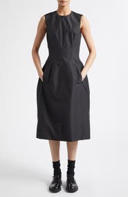 Jil Sander Technical Faille Midi Dress