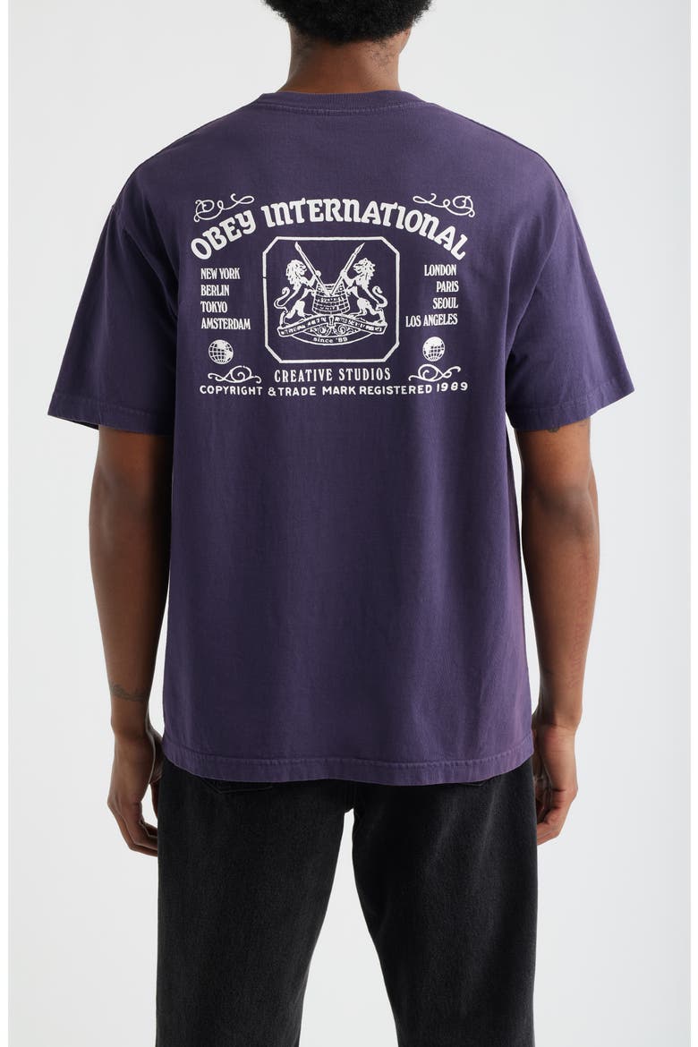 Creative Studios Cotton Graphic T-Shirt, Alternate, color, PIGMENT PURPLE VELVET